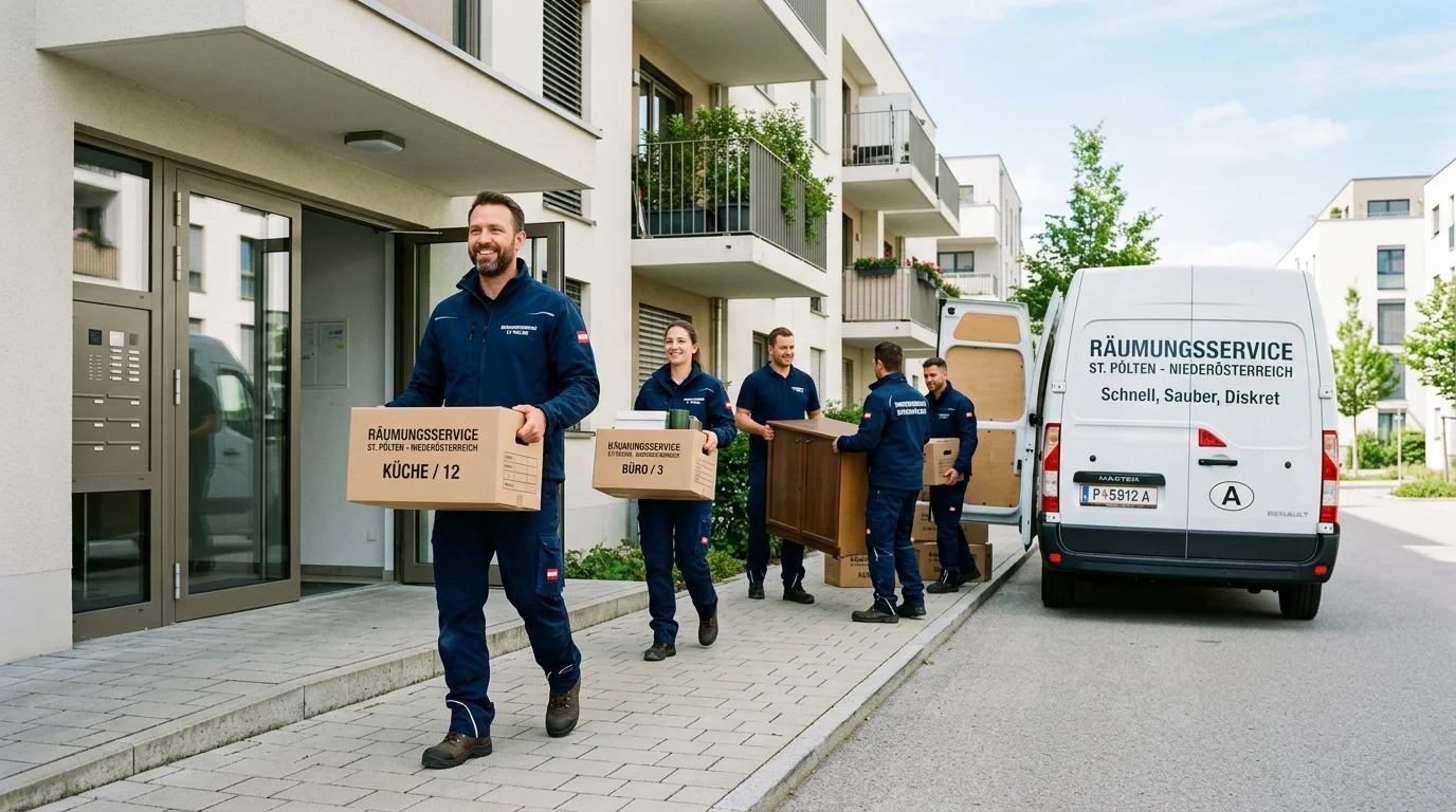 Entrümpelung St.Pölten – Professionelle Entrümpler (Räumung durch Entfernung wertlosen Gutes) in Niederösterreich